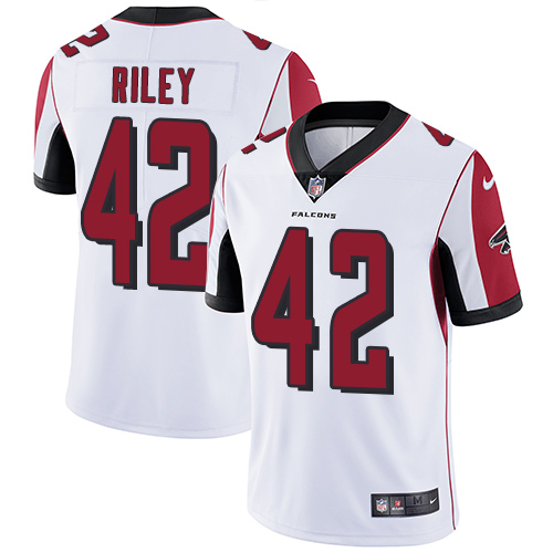 Nike Falcons #42 Duke Riley White Men's Stitched NFL Vapor Untouchable Limited Jersey - Click Image to Close